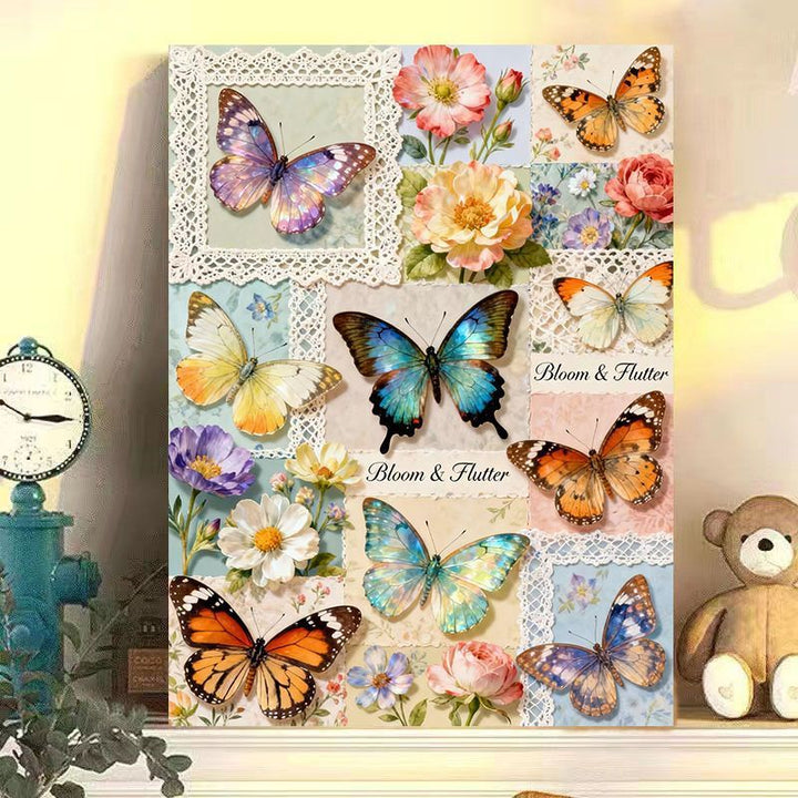 Butterfly-Themed Wall Art Canvas Print Bowlift