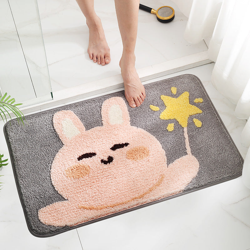 Cute Cat-Themed Bath Mat Bowlift
