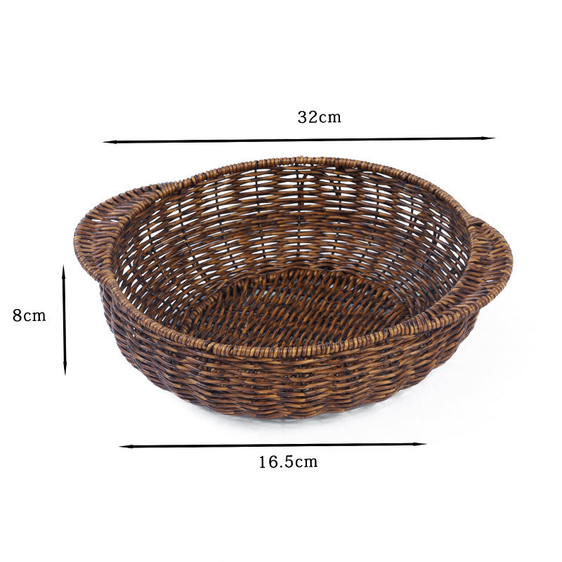 Home Organization Decorative Wicker Basket Bowlift