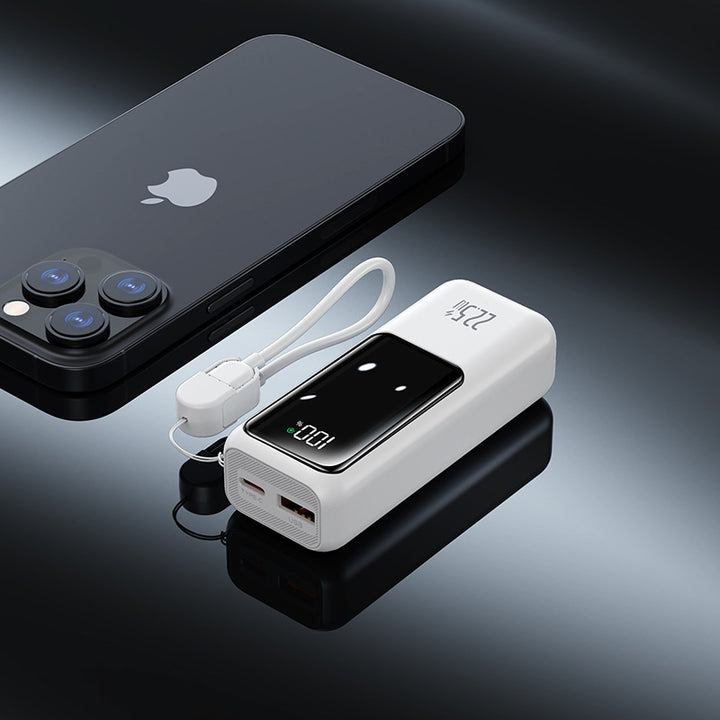 Portable power bank with digital energy display and fast charging function Bowlift