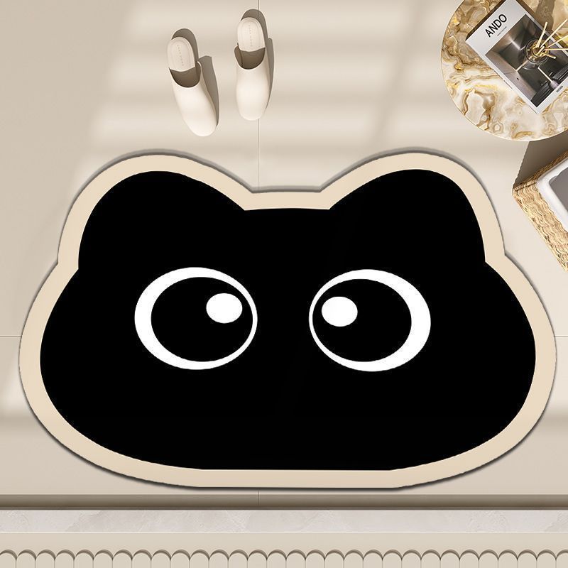 Cartoon Cat-Shaped Floor Mat