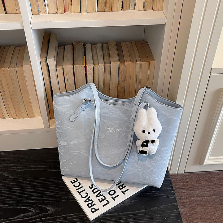 Stylish Textured Tote Bag Bowlift