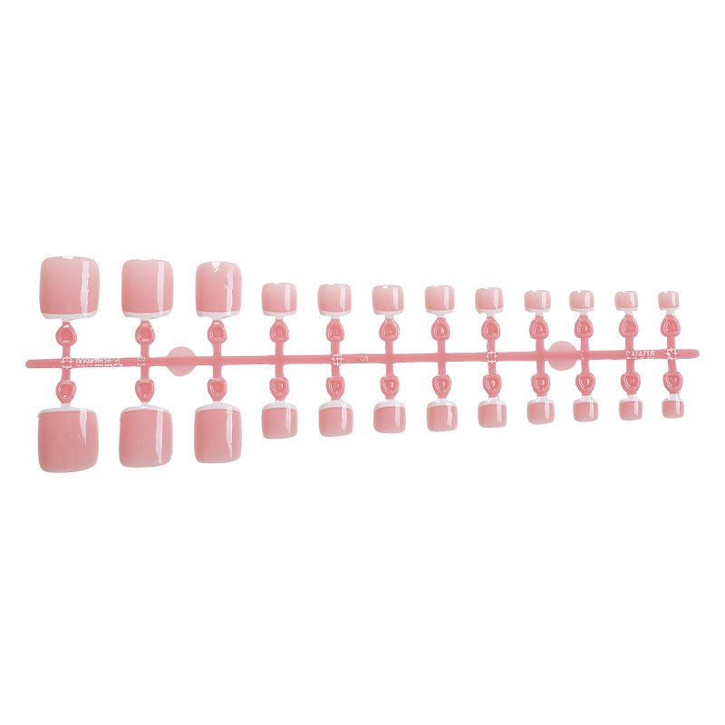 Elegant Square Press-On Nail Set Bowlift