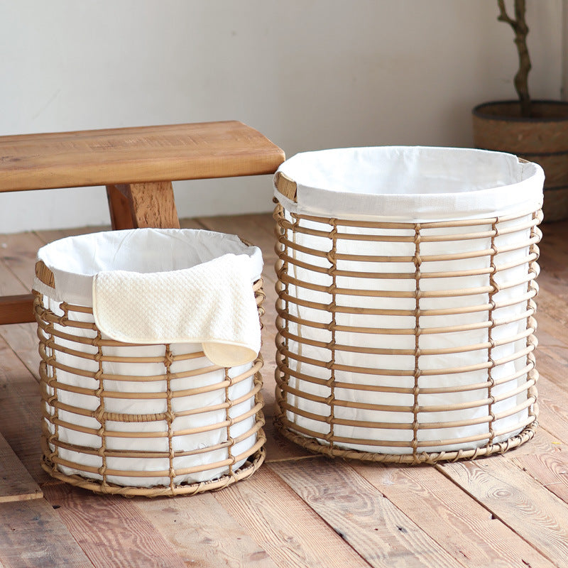 Decorative storage basket with fabric lining Bowlift