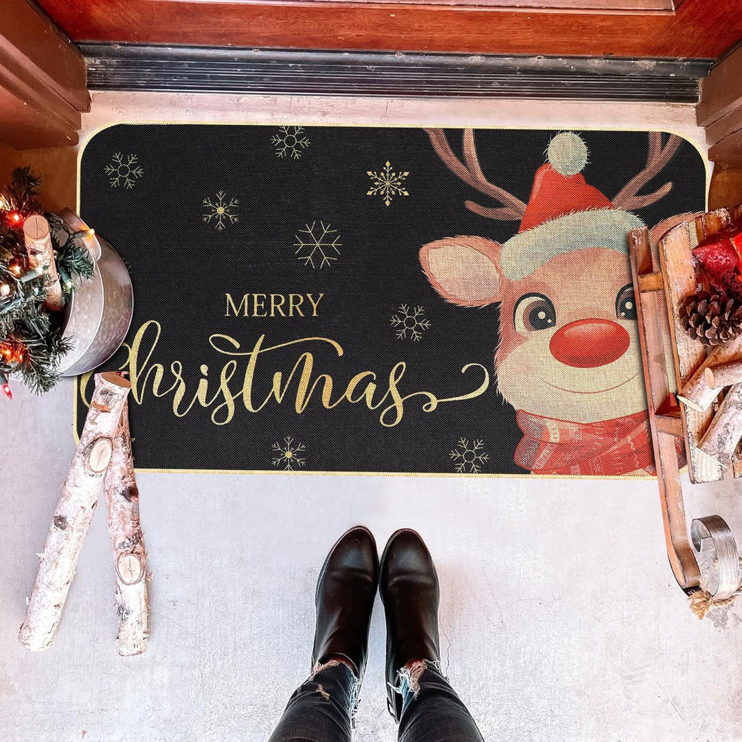 Festive Holiday Door Mat Bowlift