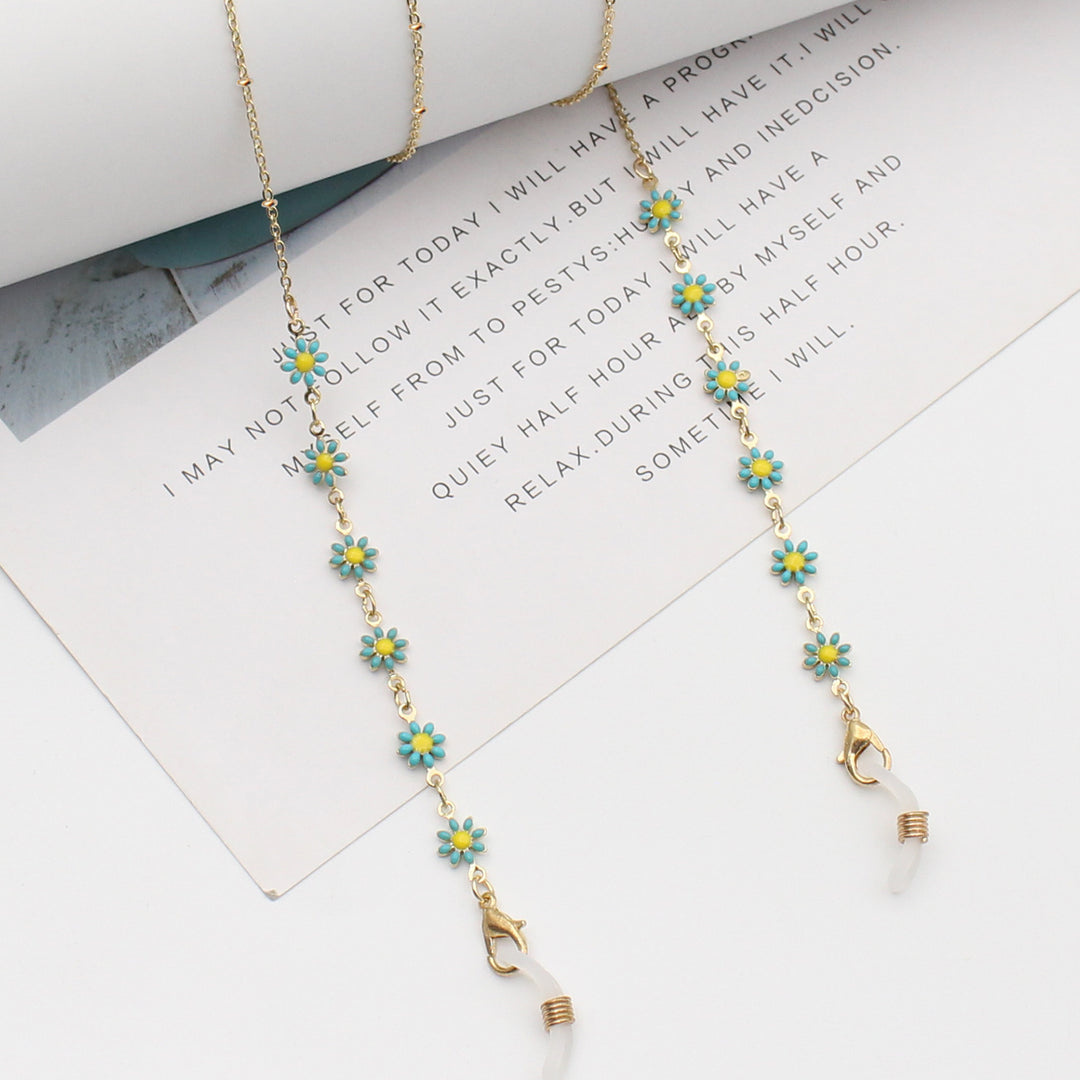 Floral Themed Eyewear Chain Bowlift