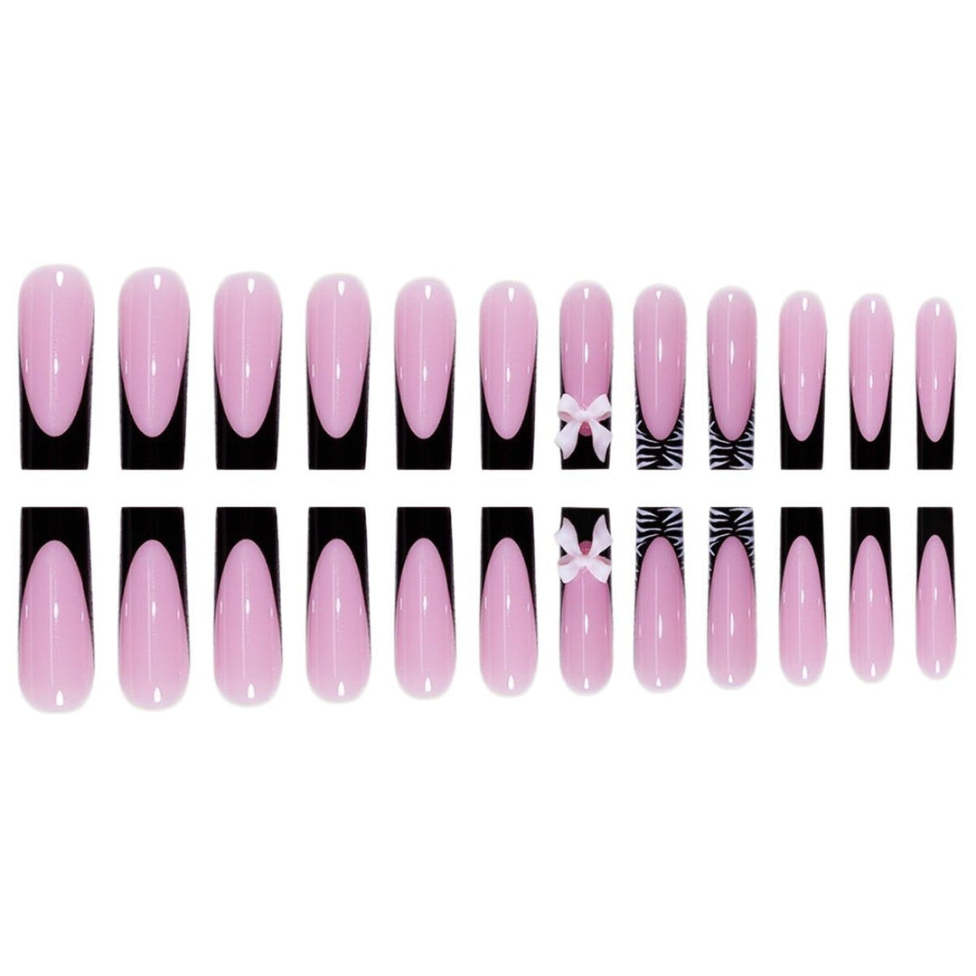 Elegant Decorative Press-On Nail Art Extensions Bowlift