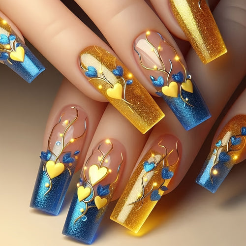 Decorative Heart-Inspired Nail Art Bowlift