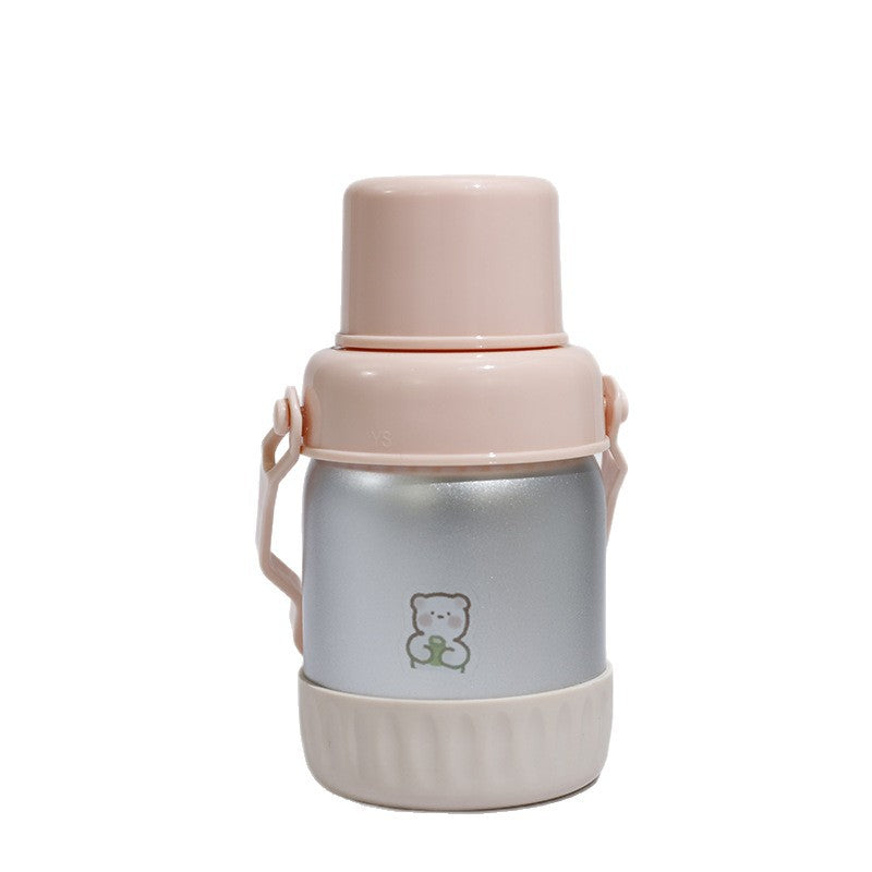 Women insulated thermos bottle with colorful muffin motif Bowlift