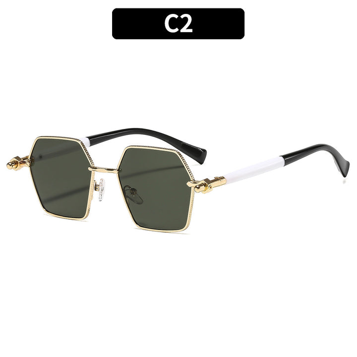 Luxe Hexagonal Frame Sunglasses
