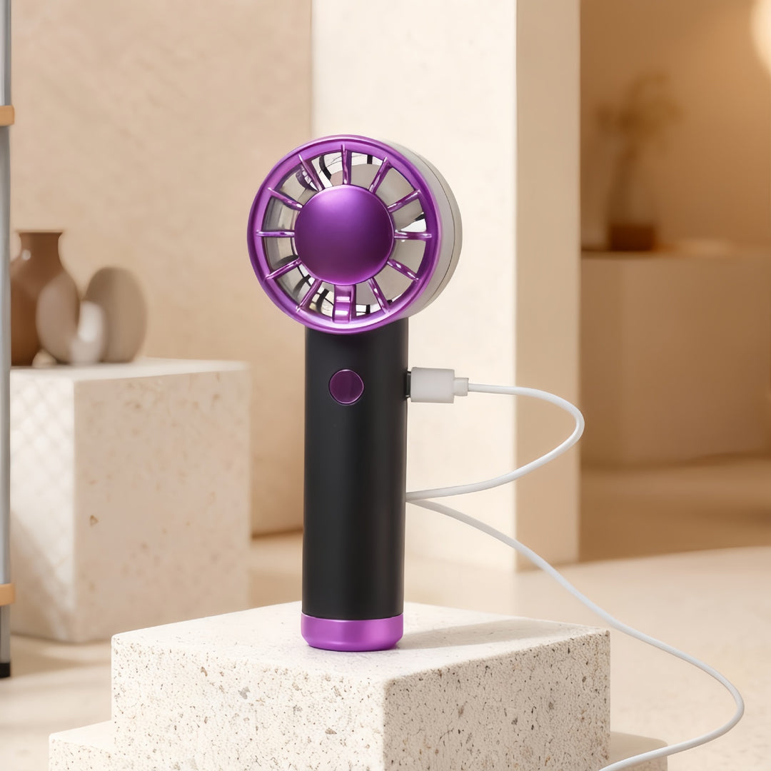 Portable USB Hand Fan with Stylish Design and Variable Speed Control Bowlift