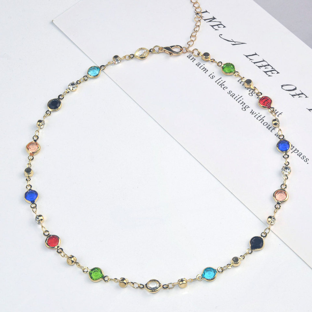 Elegant Stone Rhinestone Necklace Bowlift