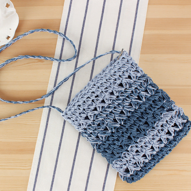 Handbag Made of Braided Natural Material with Unique Structure Design Bowlift