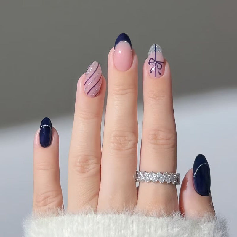 Creative artificial nails with elegant design Bowlift