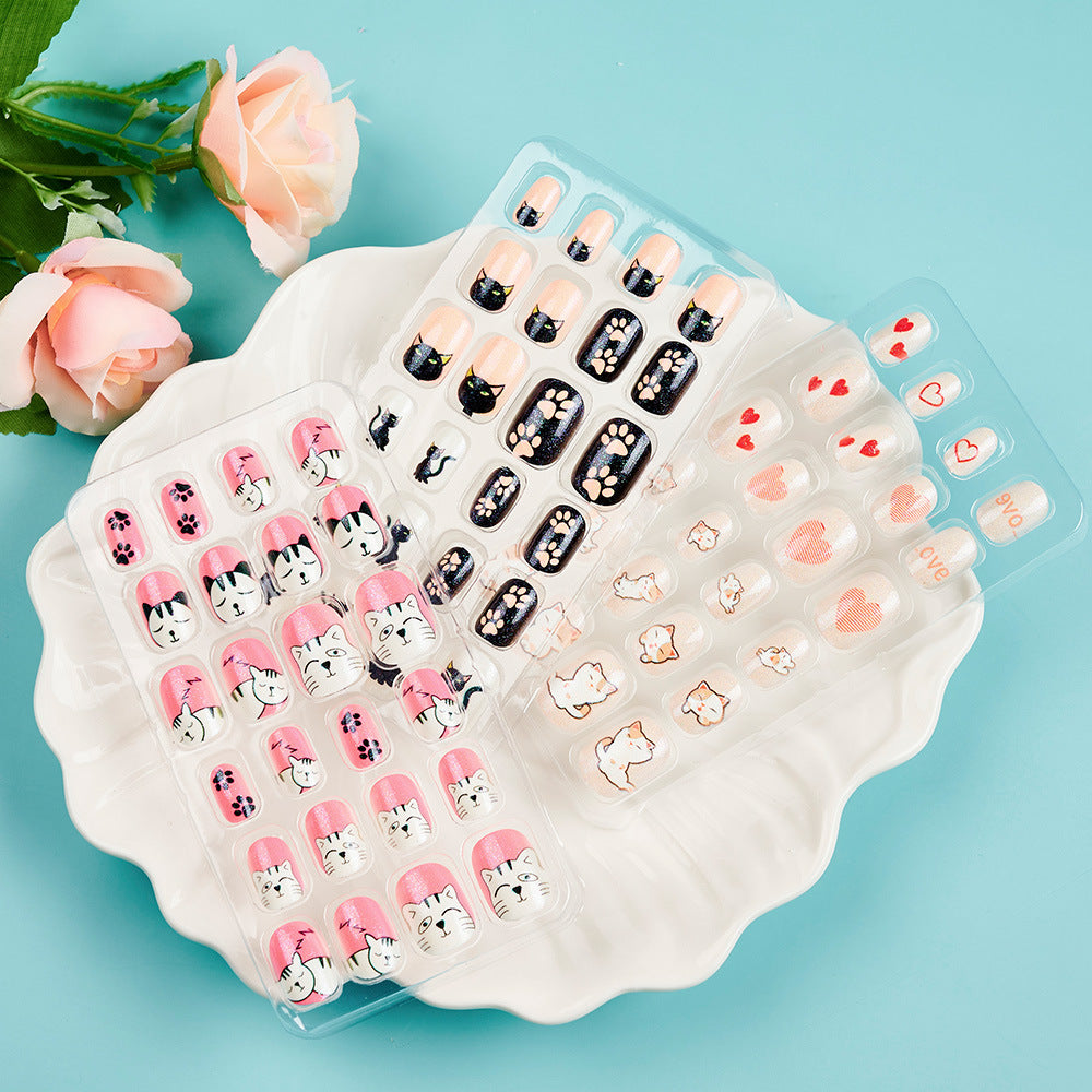 Decorative Animal-Themed Press-On Nails Bowlift