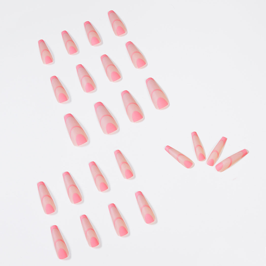 Creative Nail Art with Geometric Design Bowlift