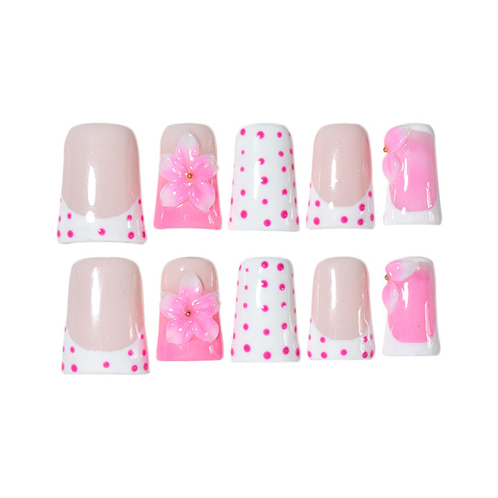Creative Floral Nail Art Extensions Bowlift
