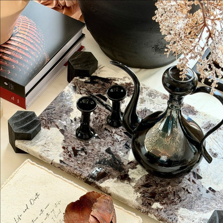 Ornate Decorative Teapot and Cup Set