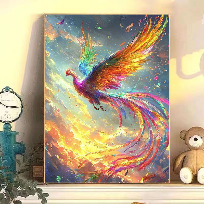 Abstract Phoenix Wall Art Print Bowlift