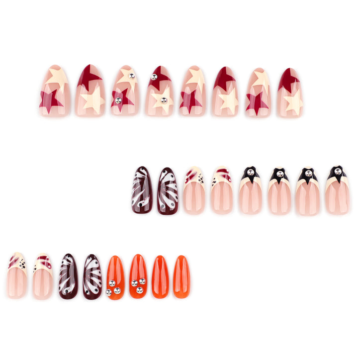 Artistic acrylic nails with creative 3D decorations Bowlift