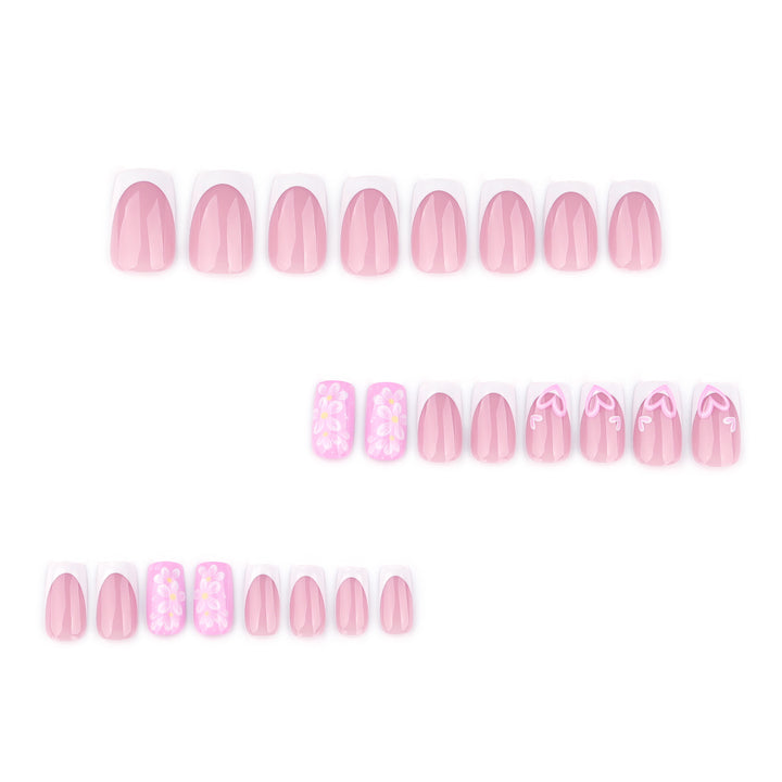 Premium Nail Design with Floral Motifs Bowlift