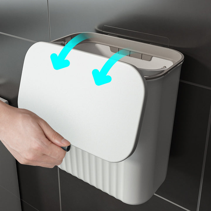 Compact Bathroom Trash Can Bowlift