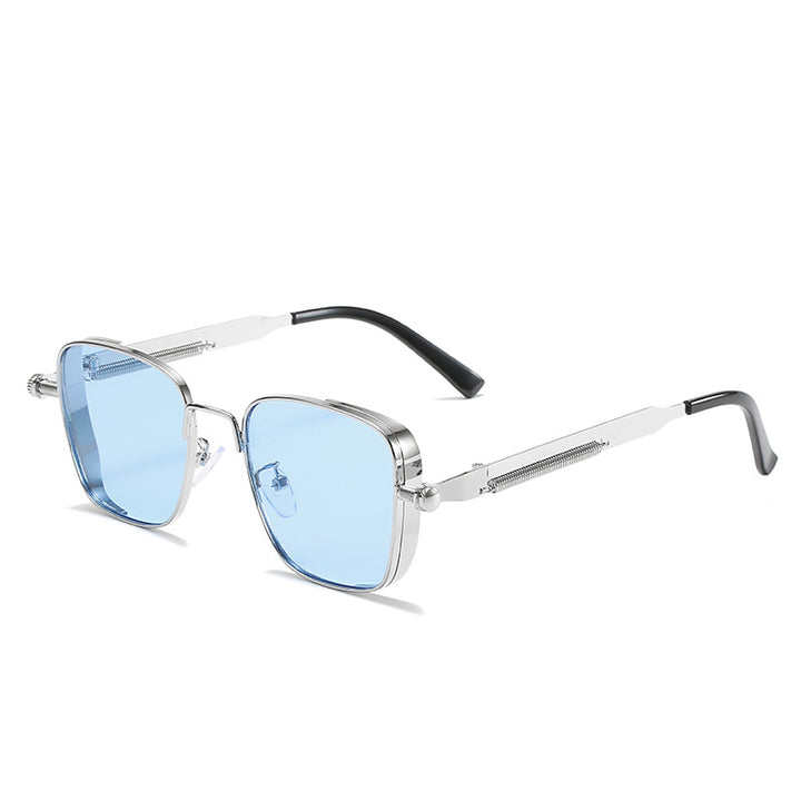 Women's modernist sunglasses in elegant metal frame Bowlift