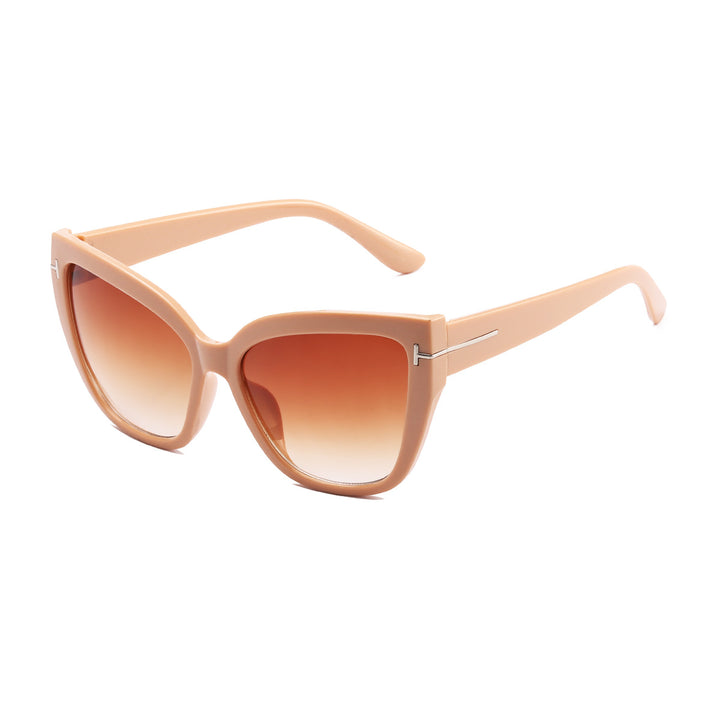 Ladies Cat-Eye Sunglasses with Fashionable Structured Frame Bowlift