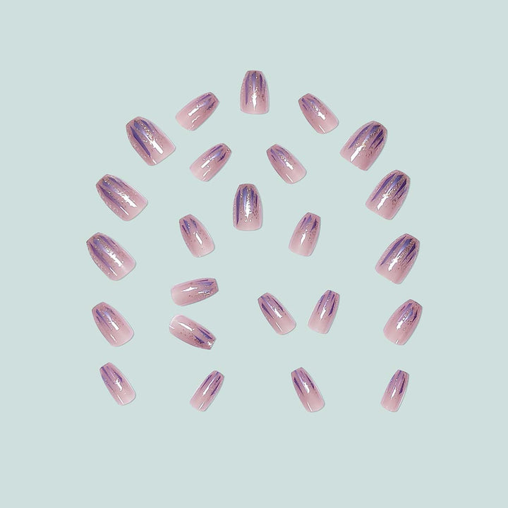 Sparkling artificial nails with 3D effects Bowlift