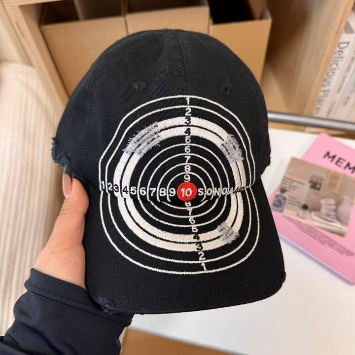 Men's Distressed Graphic Baseball Cap Bowlift