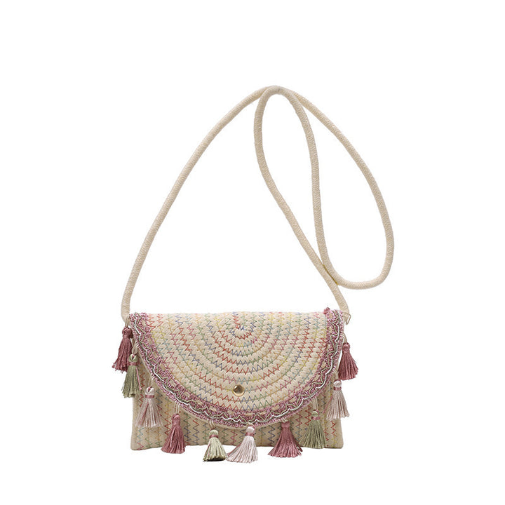 Bohemian Woven Clutch Bag Bowlift