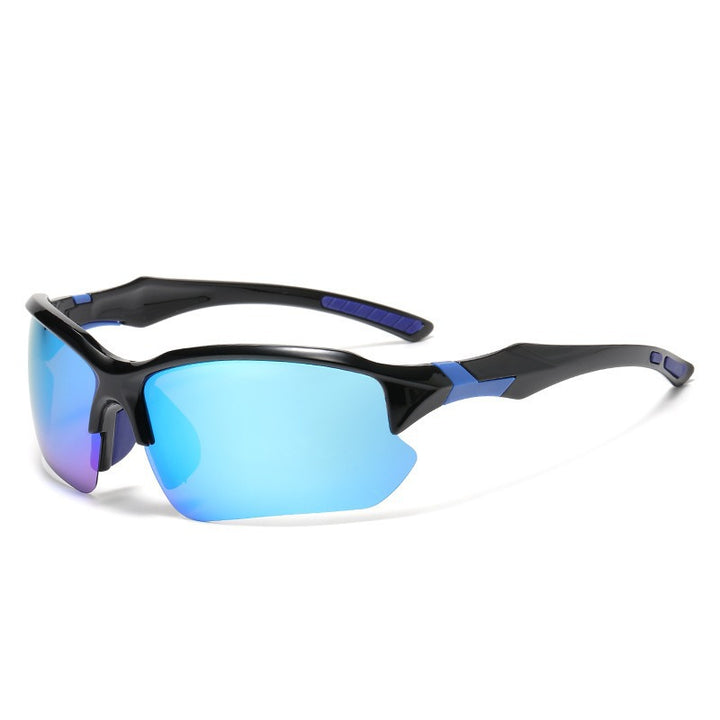 Unisex nan sporty performance sunglasses with semi-rim polarized UV protection anti-slip nose pads Bowlift