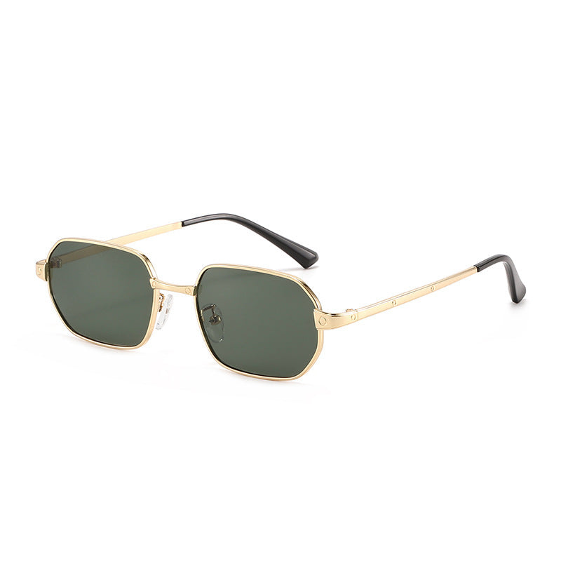 Geometric Metal Frame Sunglasses Bowlift