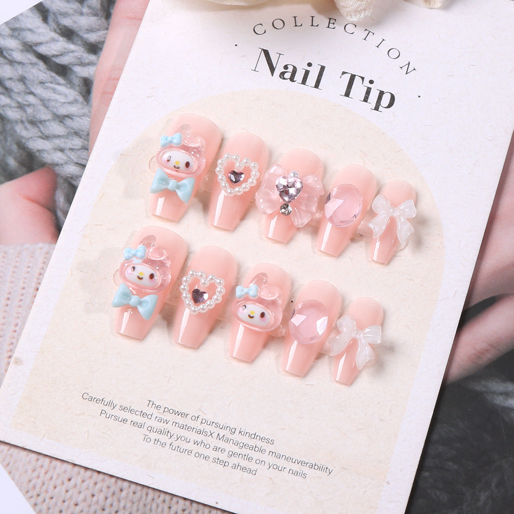 Decorative Themed Press-On Nail Set Bowlift