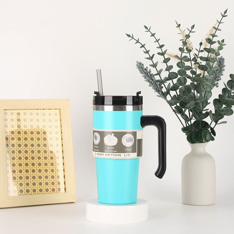 Unisex thermos mug with 3-in-1 drinking options Bowlift
