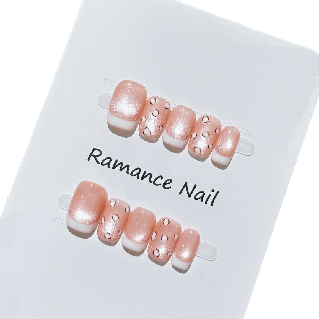 Elegant Press-On Nail Art Set Bowlift