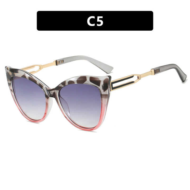 Ladies cat-eye glasses with elegant metal frame Bowlift