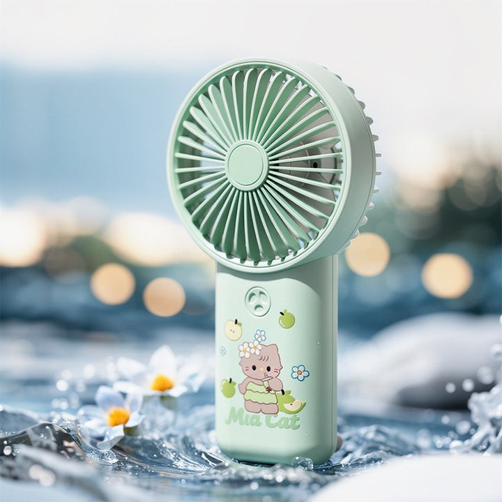Ladies portable handheld fan with cute animal design Bowlift