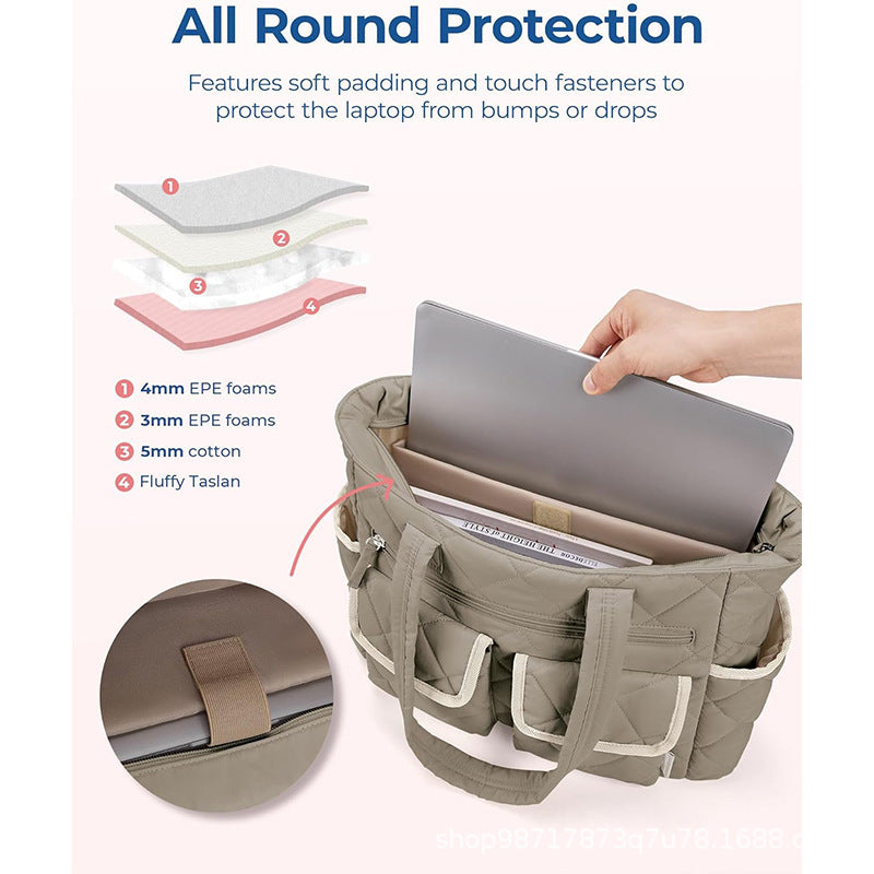 Stylish handbag with multiple outer pockets Bowlift