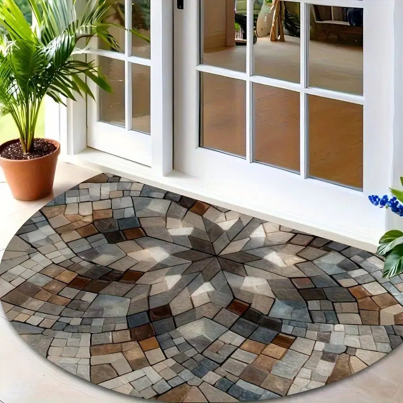 Decorative Round Door Mat