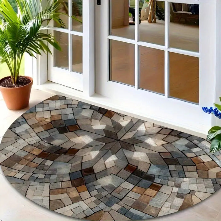 Decorative Round Door Mat