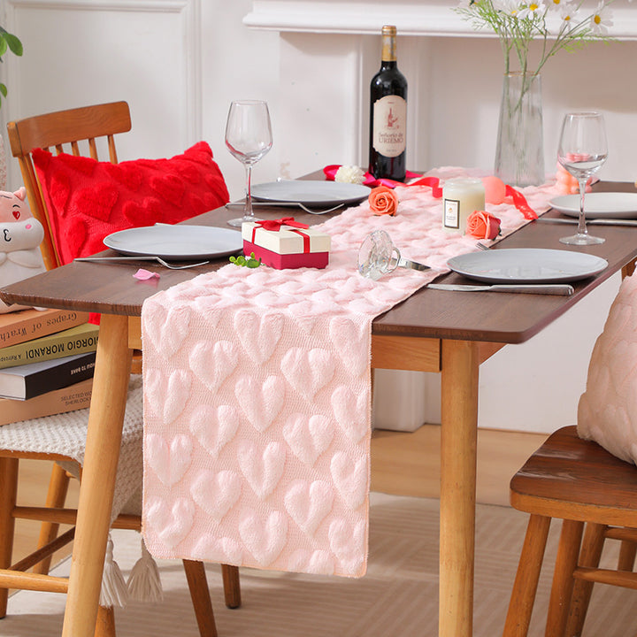 Heart Patterned Table Runner