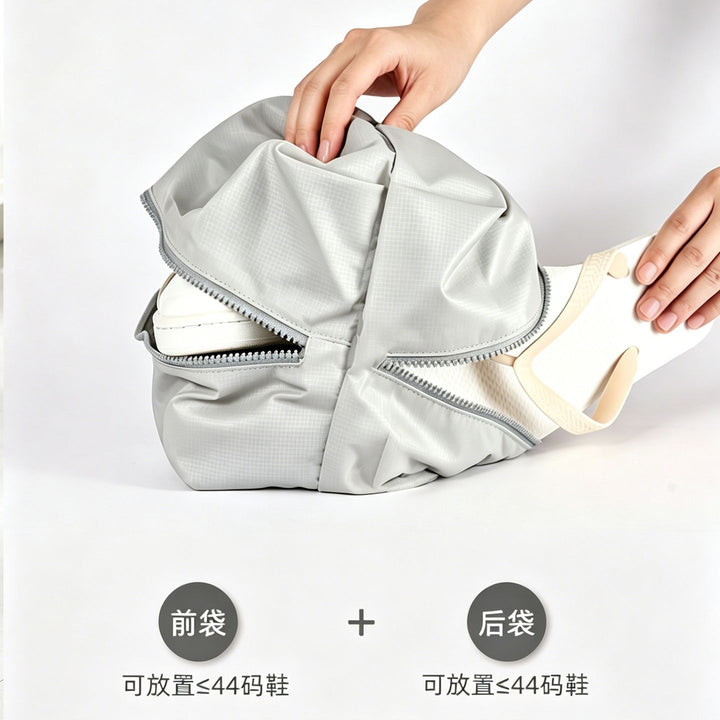 Water-Resistant Zip Shoe Travel Bag Bowlift
