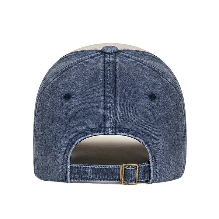 Men's Vintage-Inspired Embroidered Wolf Cap Bowlift