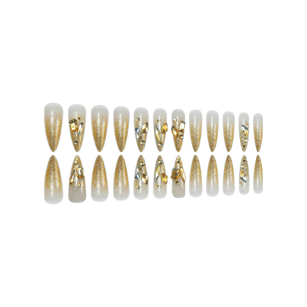 Glamorous Crystal-Embellished Nail Tips Bowlift