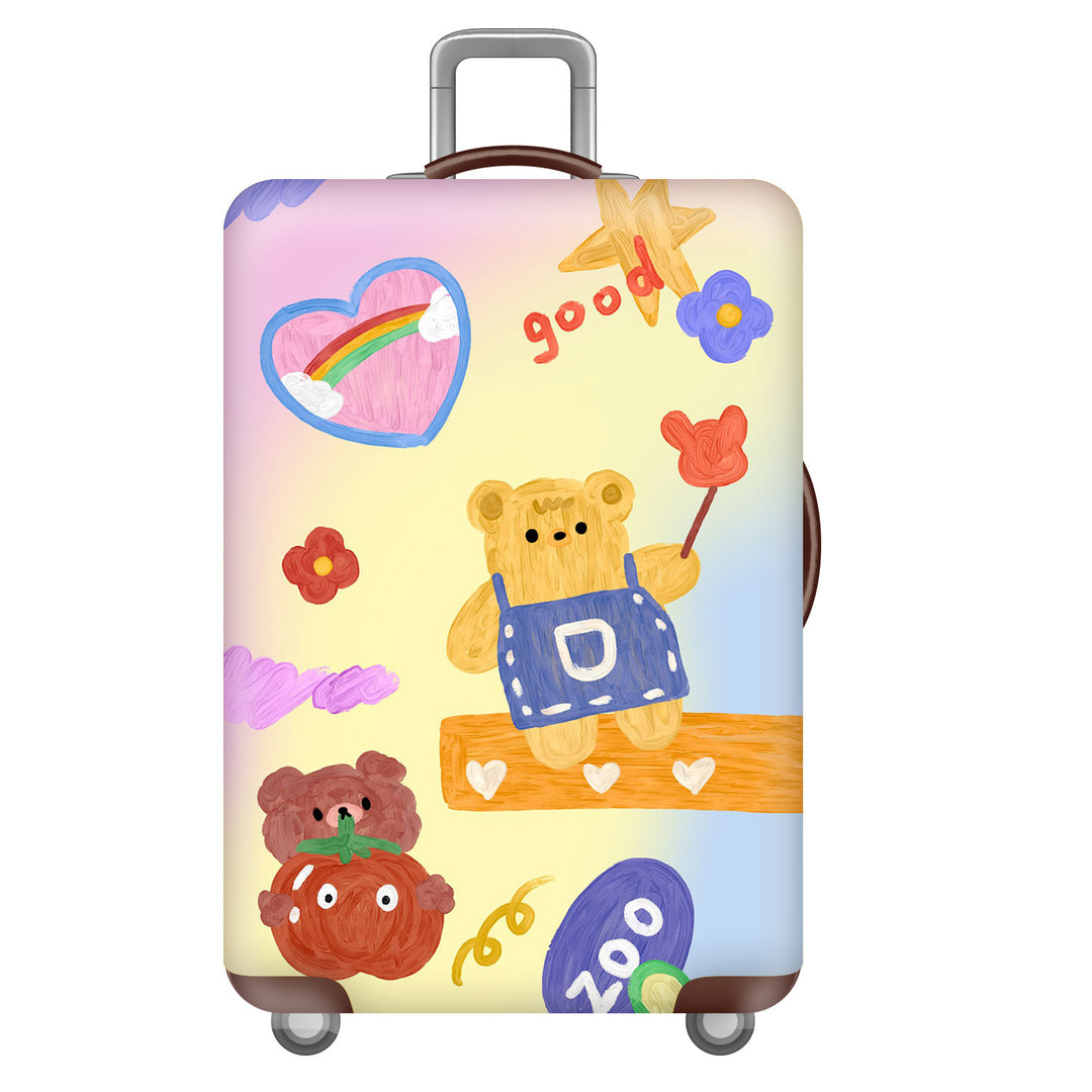 Women's Hard Shell Suitcase with Cheerful Bowlift Design