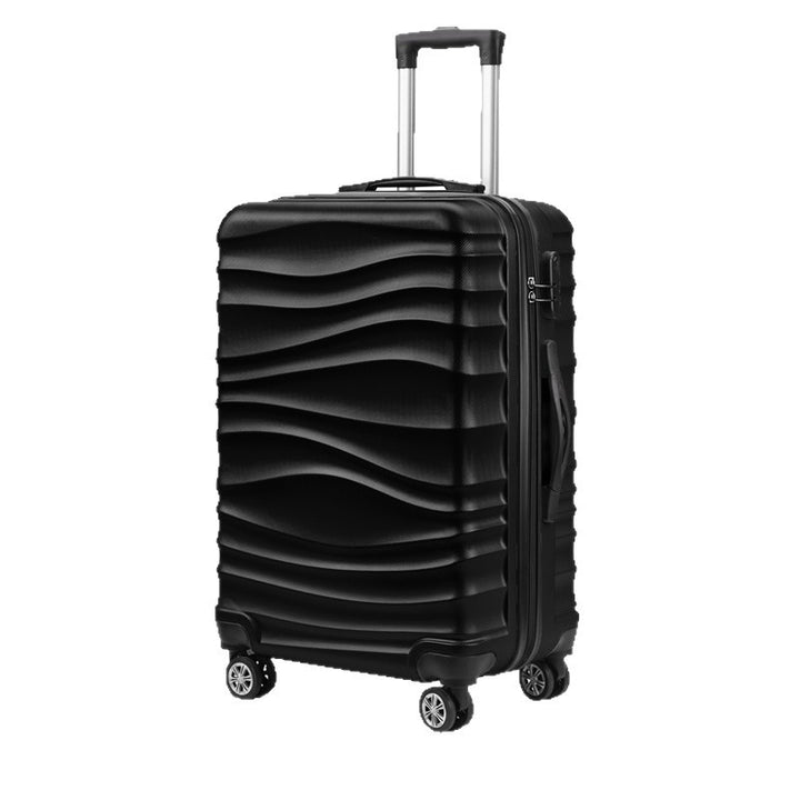 Unisex Stylish Textured Hard Shell Suitcase Bowlift