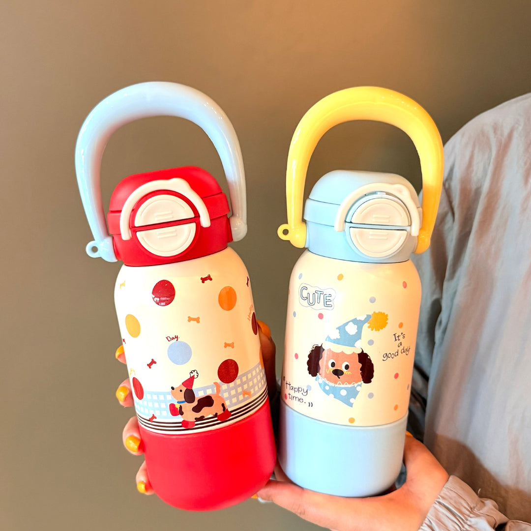 Women's water bottle with interactive animal design Bowlift