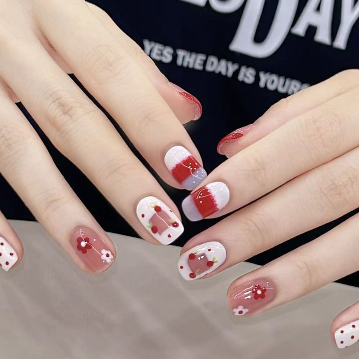 Creative Fruit-Themed Press-On Nails Bowlift