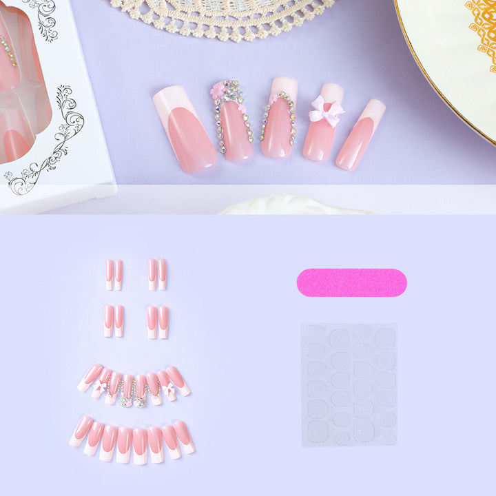 Decorative Press-On Nail Design Bowlift